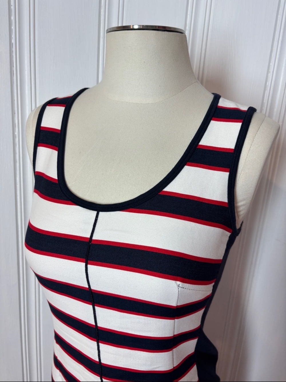 TEENFLO Montreal Nautical Stripe Sheath Dress - Size 4 - Picture 5 of 8